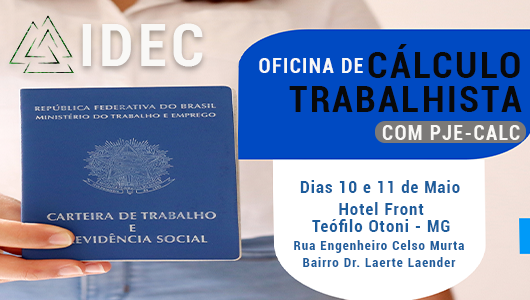 Curso Presencial - Oficina de Cálculo Trabalhista com o PJe-calc